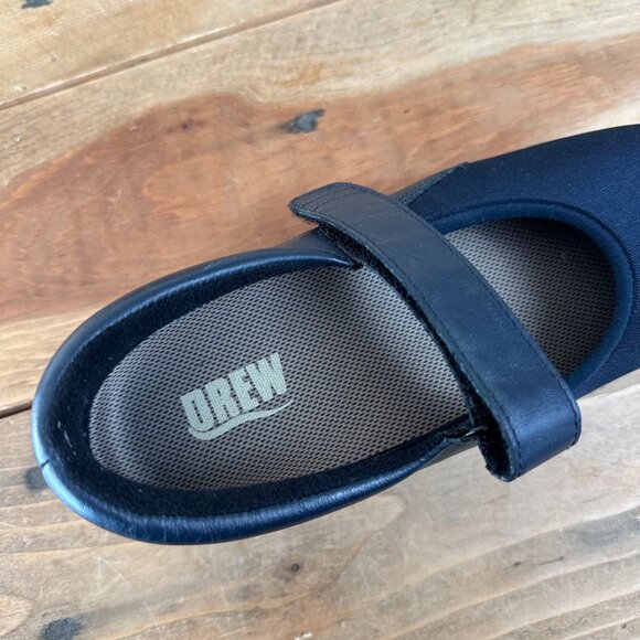 Navy Nappa DREW shoes‎ Mary Jane Style Size 6 Hook and loop Magnolia - Picture 5 of 7